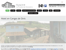 Tablet Screenshot of hotelposadamonasterio.com